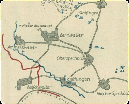 Die Artillerie Stellungen des F.A.R. 1