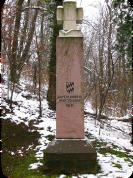 Das Denkmal des Regiments