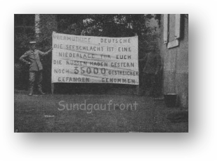 Von einer Patrouille bei Carspach eingebrachtes Plakat